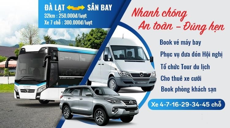 Để đi từ Đà Lạt ra sân bay Đà Lạt, bạn có thể sử dụng các phương tiện như taxi, xe ô tô riêng, xe buýt hoặc xe máy cá nhân.